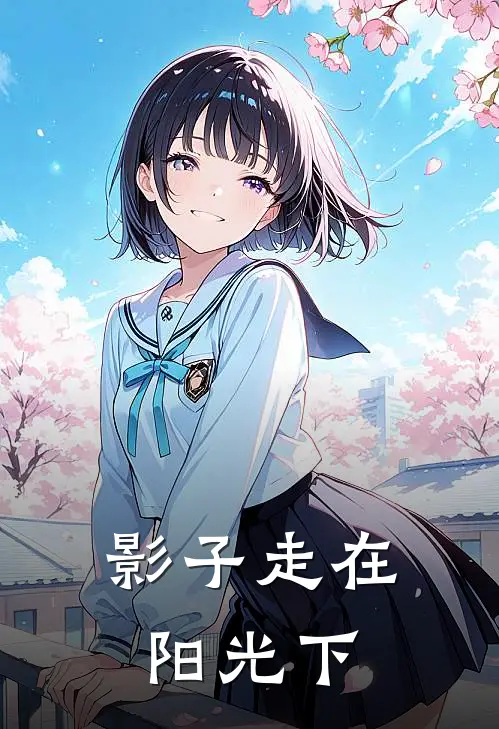 影子走在阳光下